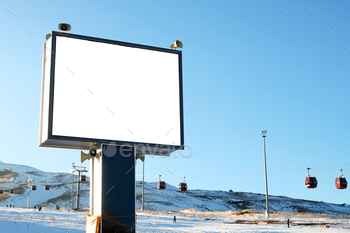 Billboard Mockup in Winter