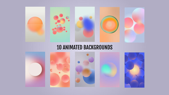 Animated gradient circles background alt