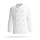 White Chef Jacket - cook chief coat - 3DOcean Item for Sale