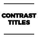 Contrast Titles - VideoHive Item for Sale