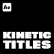 Kinetic Titles - VideoHive Item for Sale