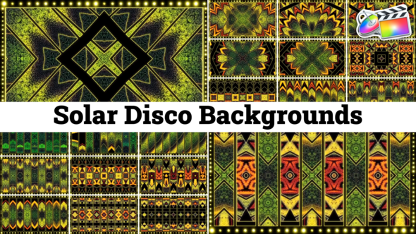 Solar Disco Backgrounds for FCPX alt