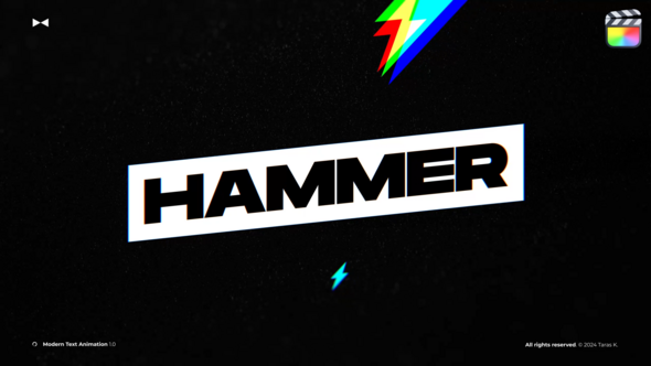 Modern Text Animation \ FCPX alt