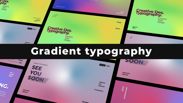 Gradient Typography