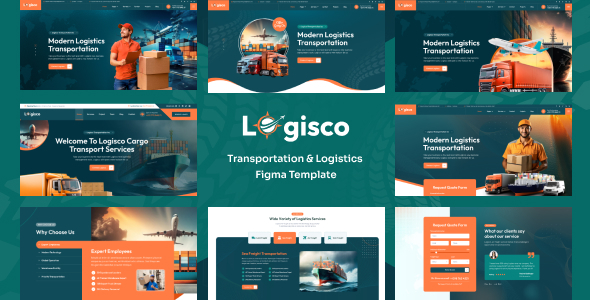 Logisco - Transportation & Logistics Business Figma Template
