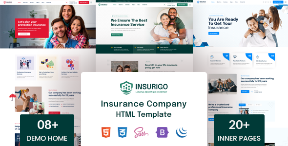 Insurigo - Insurance HTML Template