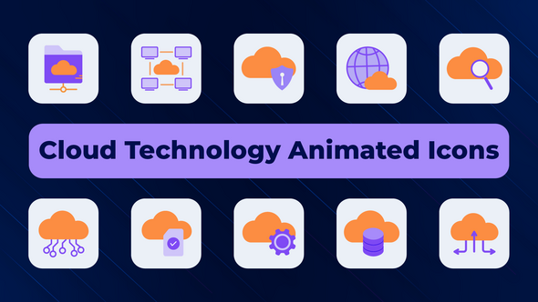 Cloud Technology Animated Icons