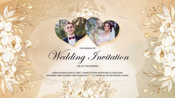 Golden Wedding Invitation (MOGRT)