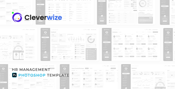 Cleverwise – HR Management Dashboard for Photoshop