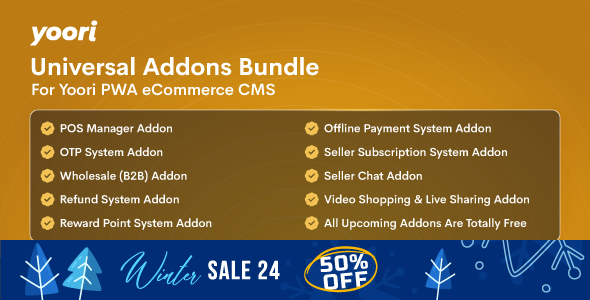 Universal Addon Bundle for YOORI eCommerce