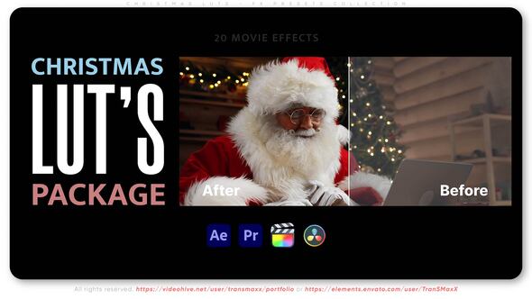 Christmas LUTs - FX Presets Collection