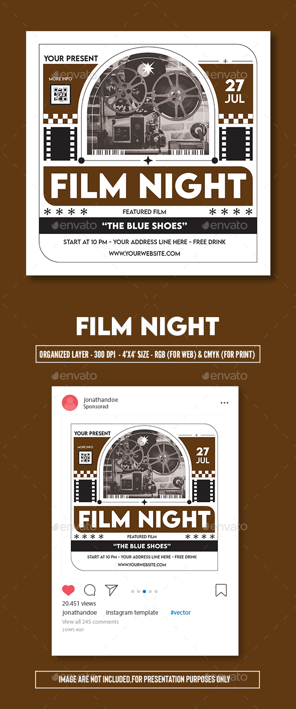 Film Night Flyer Template