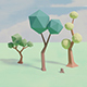 Low Poly Trees 01 - 3DOcean Item for Sale