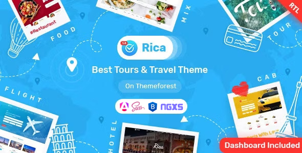 Rica - Travel & Tour Online Booking Angular 17 Template