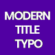 Modern Title Type Premiere - VideoHive Item for Sale