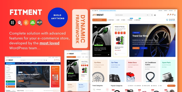 Fitment - Car & Auto Parts Elementor Ecommerce WordPress Theme