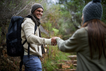 Hiking hand in hand