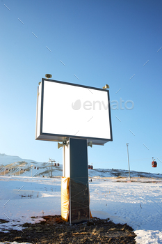 Billboard Mockup at Winter