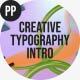 Creative Typography Intro - VideoHive Item for Sale