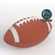 American football ball 2 - 3DOcean Item for Sale