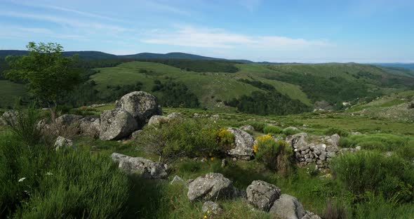 The national park of Cevennes,Pont de Monvert, Mont Lozere, France