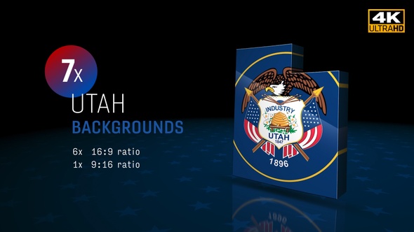 Utah State Election Background 4K - 7 Pack