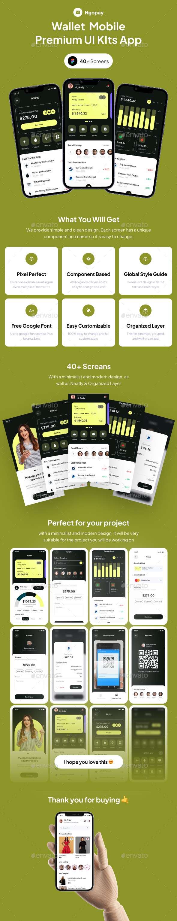 Ngopay | Figma Template - Wallet UI KIts App