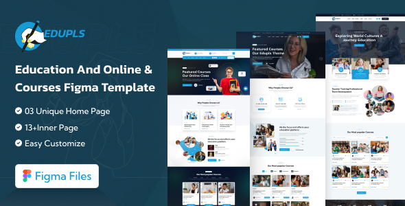 Edupls - Education & Online Course Figma Template