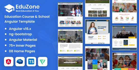 EduZone | Education Course & School Angular Template