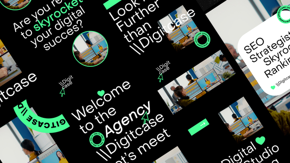 Digital Agency Video Stories Display After Effect Template