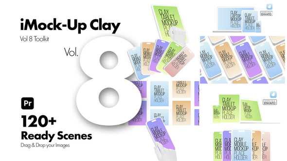 iMock-Up Vol 8 Clay Toolkit for Premiere Pro