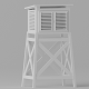 Weather Station Stevenson Screen 3D model - 3DOcean Item for Sale