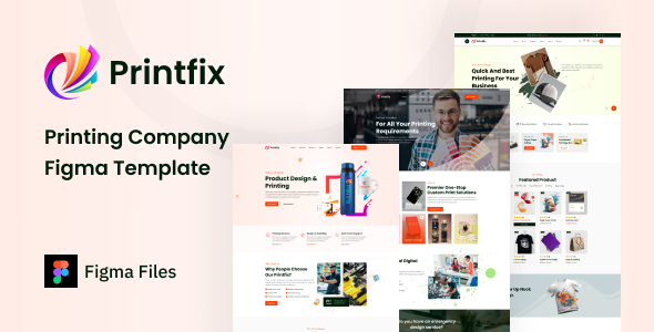 Printfix – Printing Company Figma Template – 0 Sold!