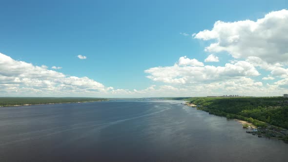 Aerial View of the Volga River