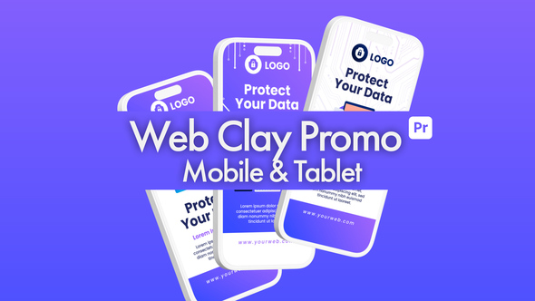 Web Clay Promo Mobile & Tablet for Premiere Pro