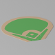 Cartoon Lovely Baseball Field 1 3D model - 3DOcean Item for Sale