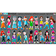 Cartoon characters-different people - 3DOcean Item for Sale