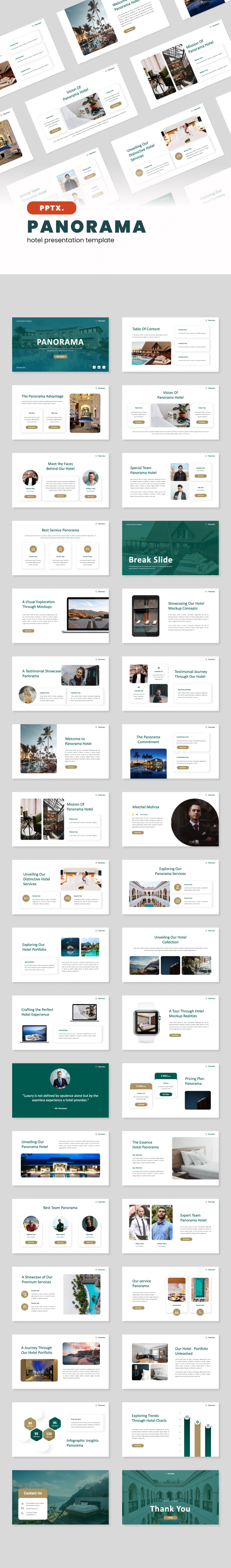 Panorama - Hotel PPT Presentation Template