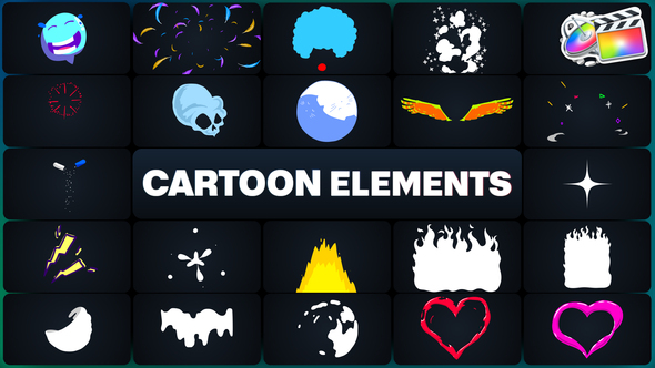 Cartoon Elements for FCPX alt