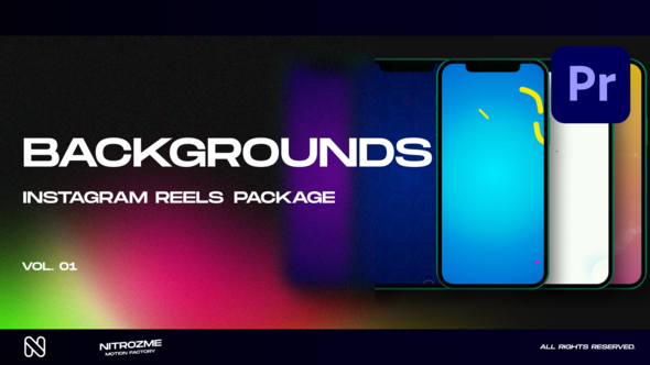 Backgrounds Instagram Reels Vol. 01 for Premiere Pro