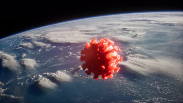 Coronavirus COVID-19 on the Earth Orbit alt