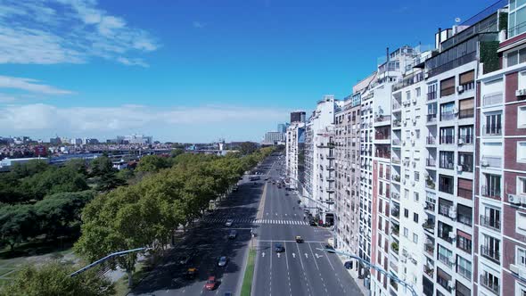 Buenos Aires Argentina. Downtown landscape of tourism landmark city.