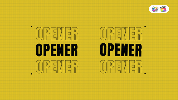 Short Logo Opener for Apple Motion and FCPX alt