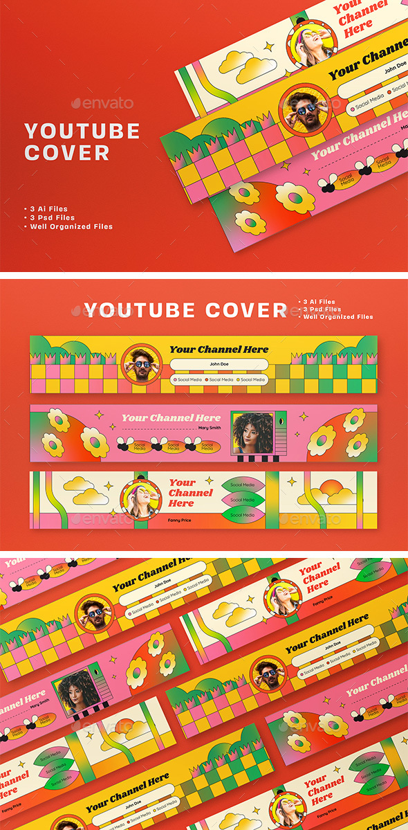 Colorful Pop Art YouTube Cover