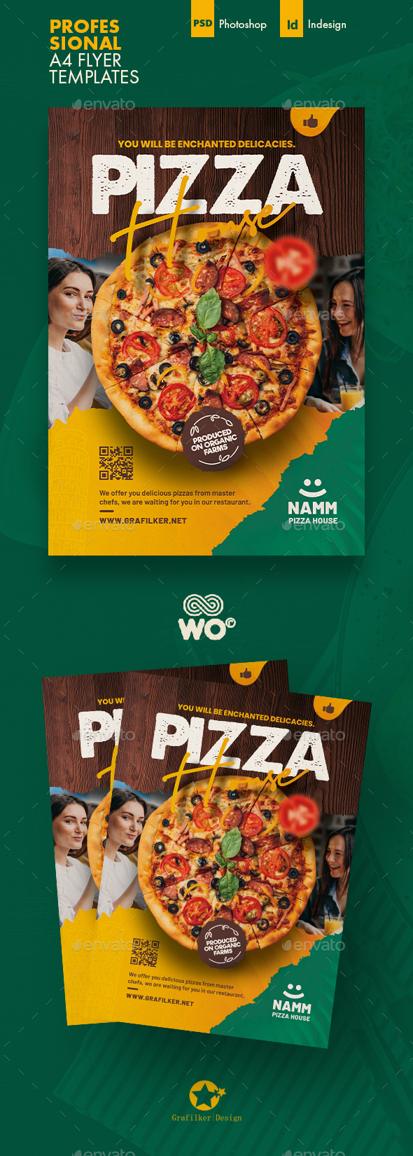 Pizza Restaurant Flyer Templates
