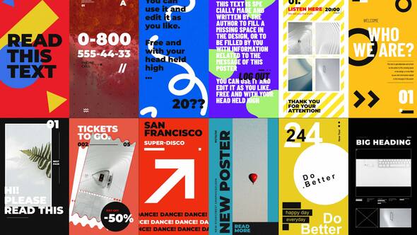 Bold Minimalism Posters Package alt