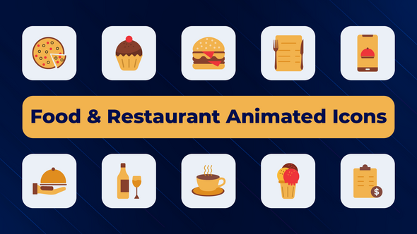 Food & Restaurant Animated Icons
