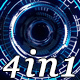 Neon Collider - VJ Loop Pack (4in1) - VideoHive Item for Sale