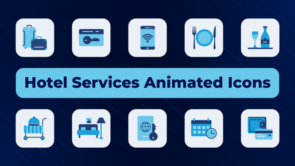Hotel Services Animated Icons
