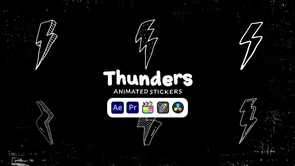 Thunders Animated Stickers